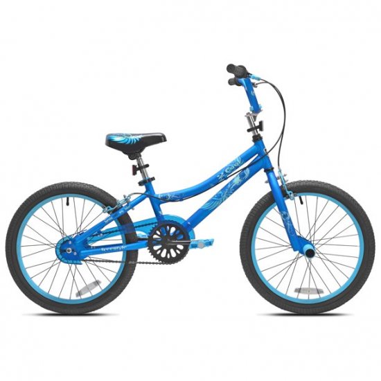 Kent Bicycle 20 In. 2 Cool BMX Girl\'s Bike, Blue