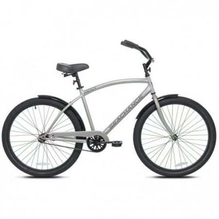 Kent, 26 In. Men's Sea change, Beach Cruiser Bicycle, Silver