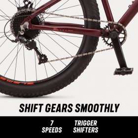Mongoose Ardor Mountain Bicycle 7 Speeds, 27.5 In. Wheels, Maroon