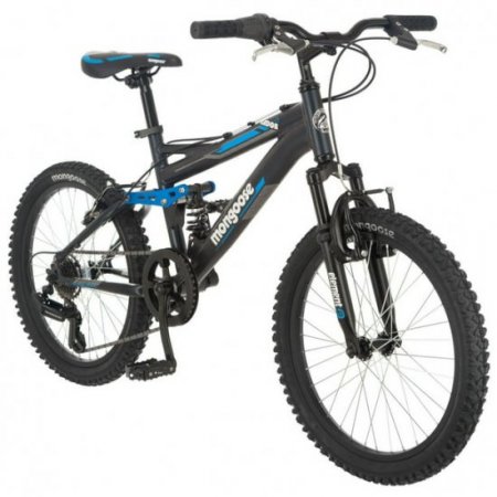 Mongoose Ledge 2.1 Mountain Bike, 20-inch wheels, 7 speeds, boys frame, Black