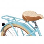 Huffy 10 Pieces, Nel Lusso with Perfect Fit Frame Classic Cruiser Bike , Women's, Blue, 26 In.