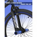 Kent 20 In. Ambush Boy's BMX Bike, Black with Blue and white accents