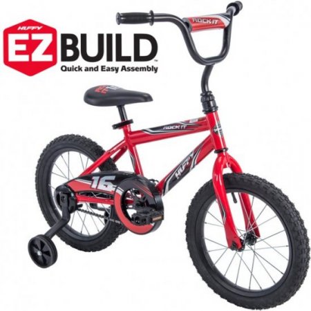 Huffy 16 Inch Rock It Boys Sidewalk Bike, Red