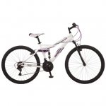 Mongoose Ledge 2.1 Mountain Bike, 26-inch wheels, 21 speeds, womens frame, white