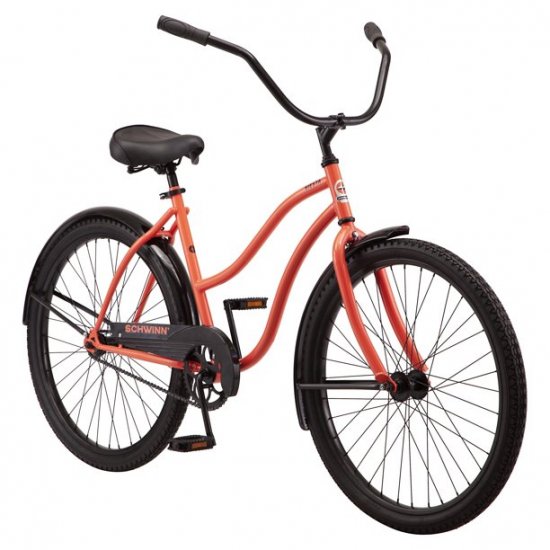 Schwinn Siesta Cruiser Bicycle, Single Speed, 26 In. Wheels Women\'s Style, Coral