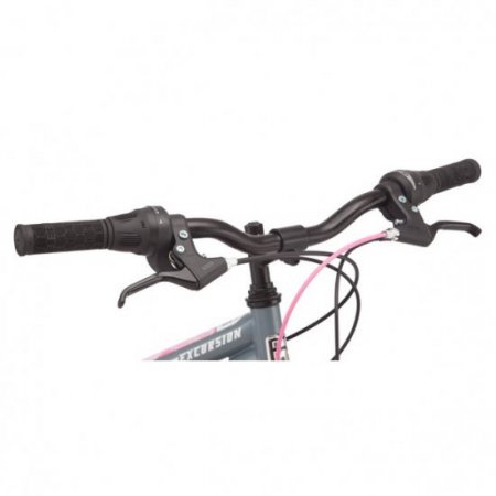 Mongoose Excursion mountain bike, 24-inch wheels, 21 speeds, girls, black