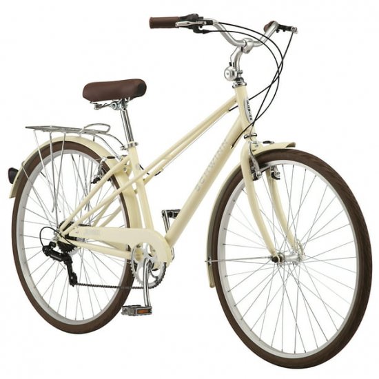 Schwinn Admiral Hybrid Bike, 7-Speeds, 700c Wheels, Cream