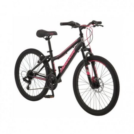 Mongoose Excursion mountain bike 24 In. wheels 21 speeds girls frame black pink