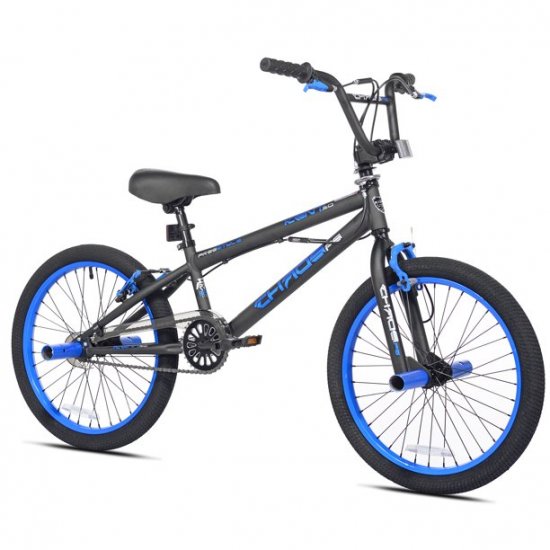 Kent Bicycle 20 In. Chaos Boy\'s Bike, Matte Black and Blue