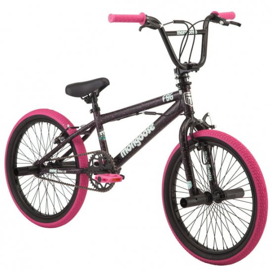 Mongoose FSG BMX Bike, 20-inch wheels, single speed, black