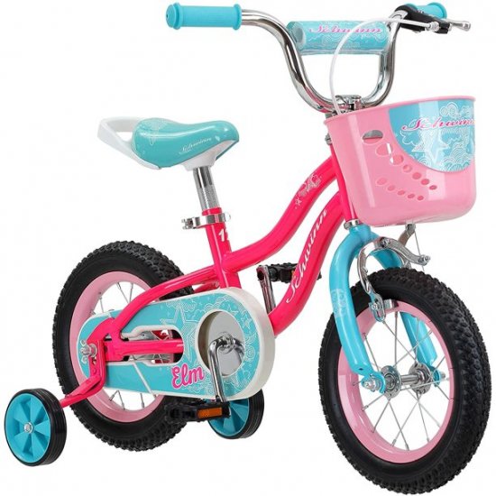 Schwinn Elm Girls Bike for Toddlers and Kids 12\'\' Pink