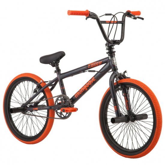 Mongoose 20\" Outerlimit BMX Bike, Dark Grey/Orange