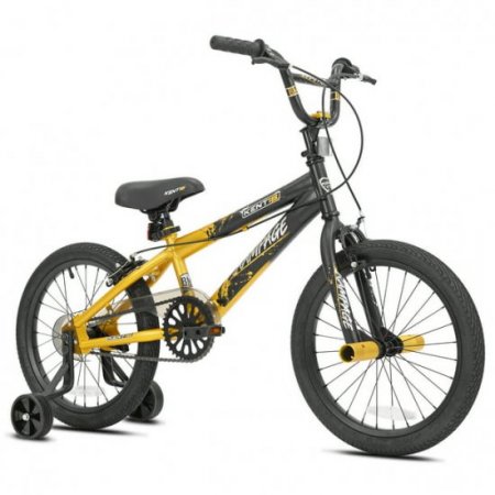 Kent Bicycle 18 In. Rampage Boy's Bike, Gold and Black