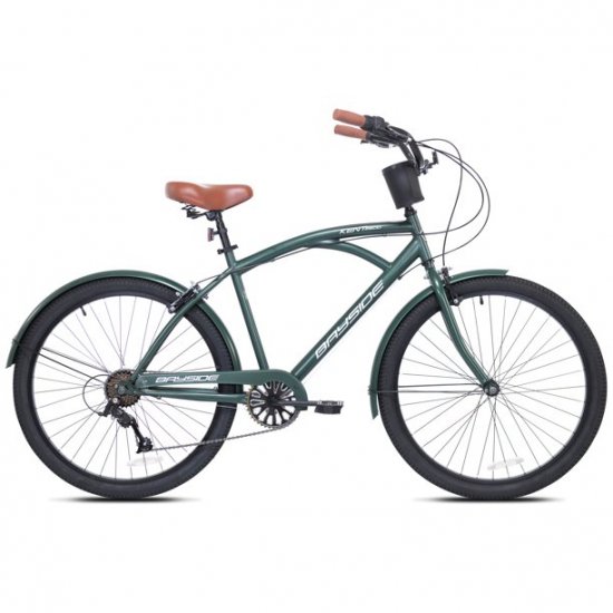 Kent 26 In. Bayside Men\'s Cruiser Bicycle, Green
