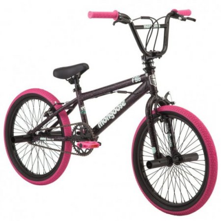 Mongoose FSG BMX Bike, 20-inch wheels, single speed, black